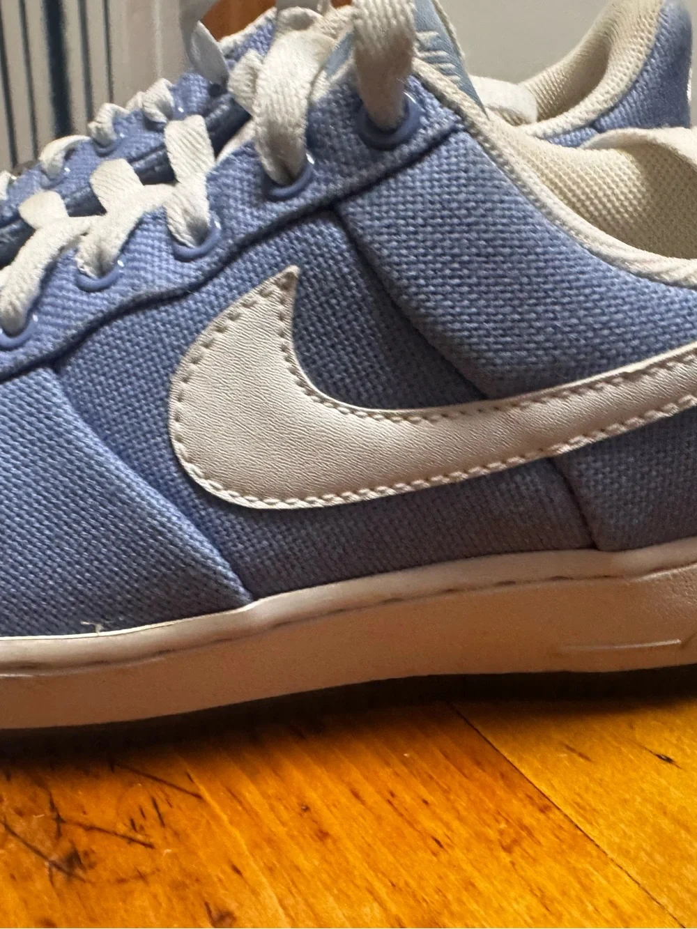 Nike Low Blue Canvas Air Force 1